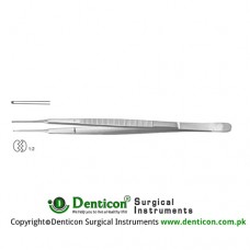Dissecting Forceps Straight - 1 x 2 Teeth Stainless Steel, 23 cm - 9"